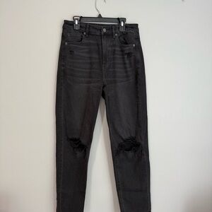 American Eagle Black Ripped Jeans
